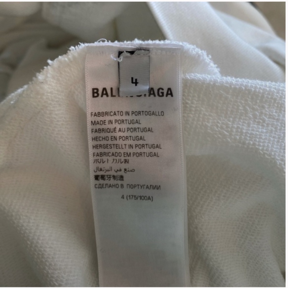 Paris Tropical Round Hoodie White | BALENCIAGA 🌴 - Picture 8 of 8